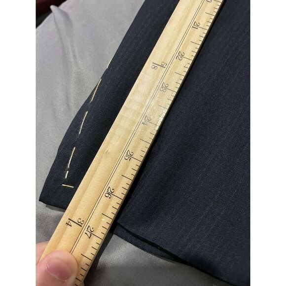 NWT ISAIA NAPOLI Sports Coat Blue Striped Wool STEWART‎ Size 48 L Long $2295 - Picture 10 of 10